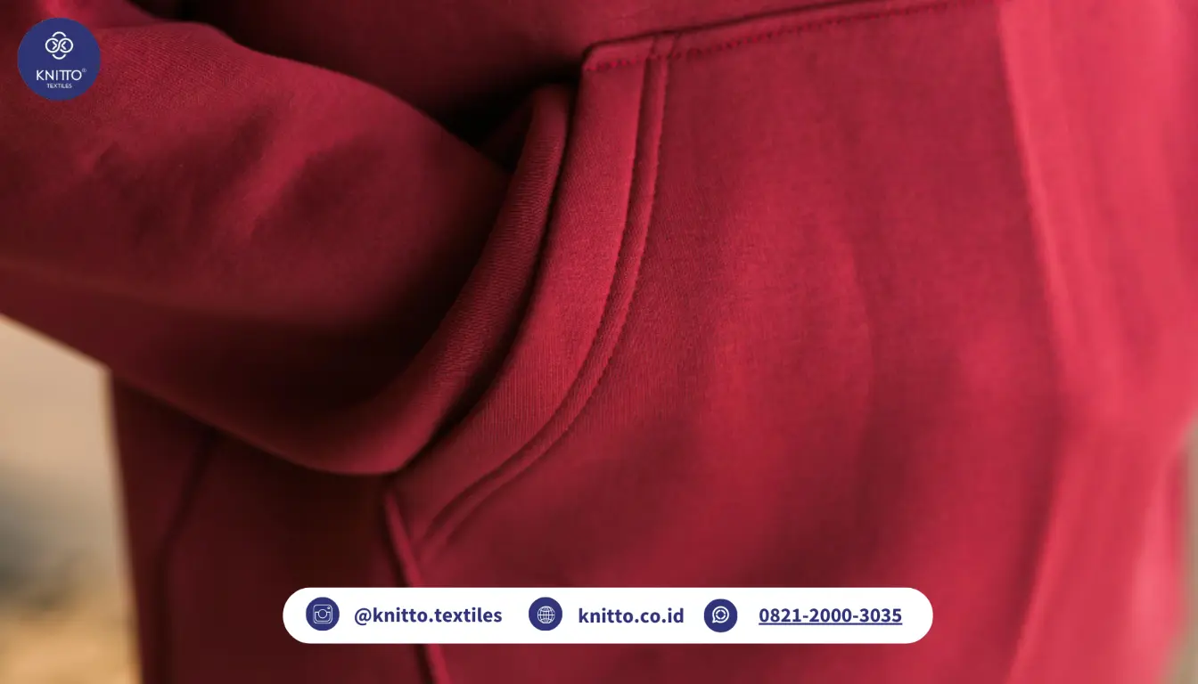 Ilustrasi Kain Fleece untuk Hoodie