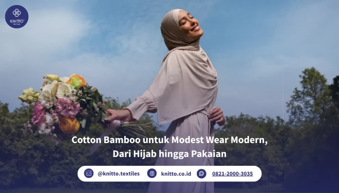 cotton bamboo untuk modest wear moden