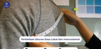 Ini Loh Perbedaan Ukuran Kaos Lokal dan Internasional ukuran kaos