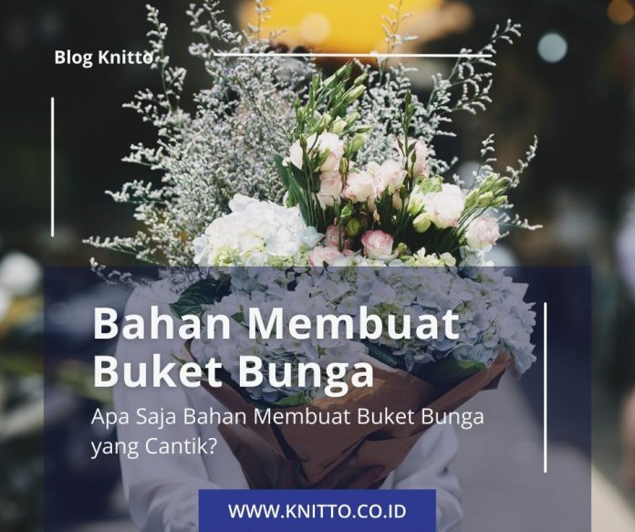 bahan membuat buket