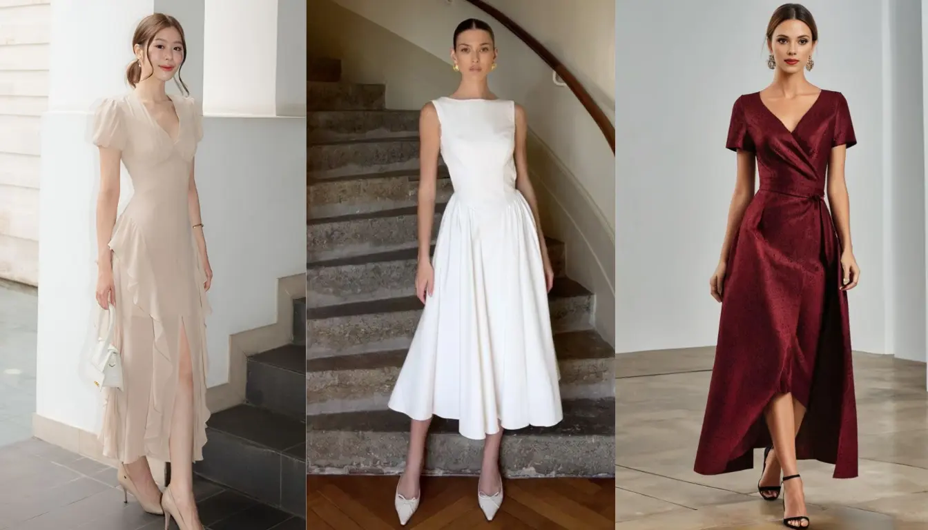Ilustrasi OOTD Kondangan Berupa Dress Ilustrasi OOTD Kondangan Berupa Dress