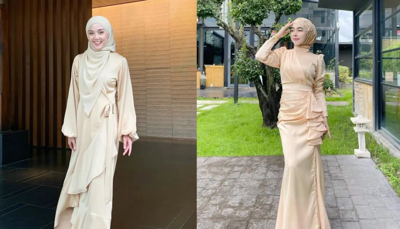 Ilustrasi OOTD Kondangan Gamis Ilustrasi OOTD Kondangan Gamis