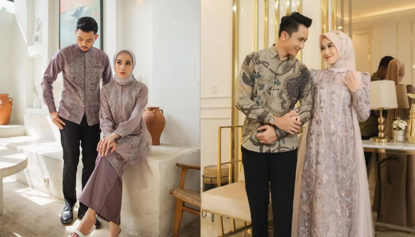 Ilustrasi OOTD Kondangan Kekinian Couple Ilustrasi OOTD Kondangan Kekinian Couple