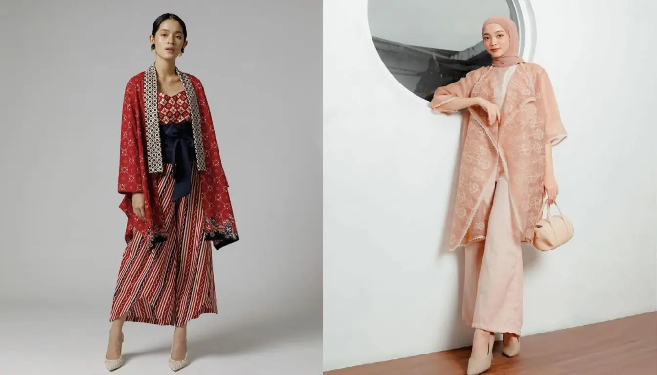 Ilustrasi OOTD Kondangan Outer Batik Ilustrasi OOTD Kondangan Outer Batik