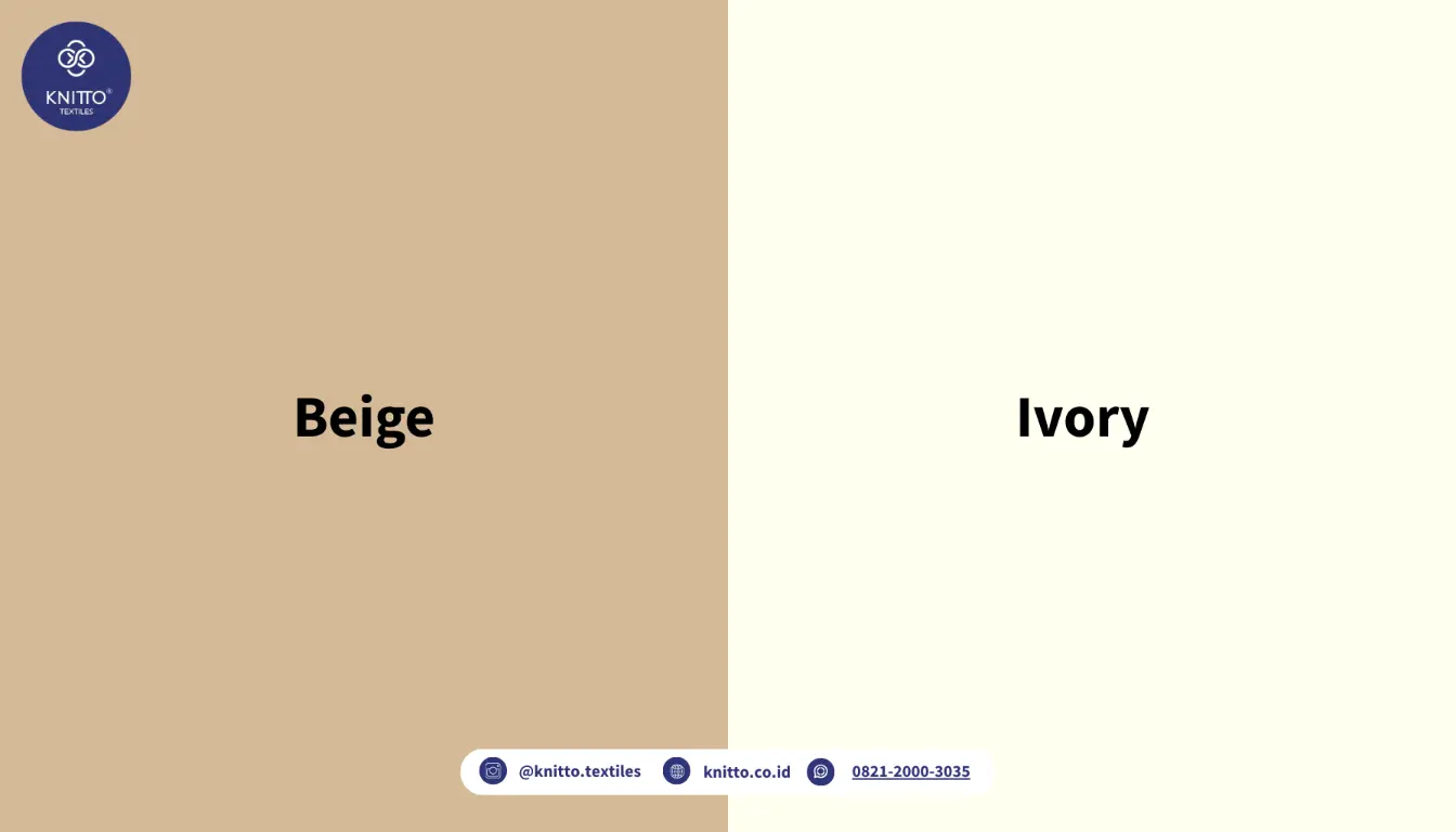 Perbedaan Beige dan Ivory Perbedaan Beige dan Ivory