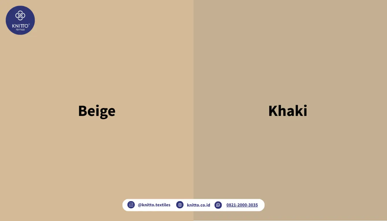Perbedaan Beige dan Khaki Perbedaan Beige dan Khaki