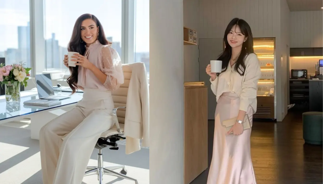 Perpaduan Beige dan Blush Pink Perpaduan Beige dan Blush Pink