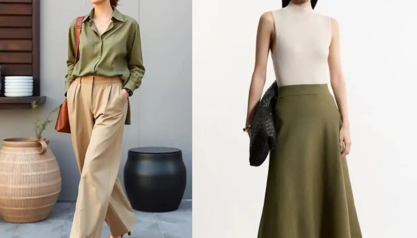 Perpaduan Beige dan Olive Perpaduan Beige dan Olive