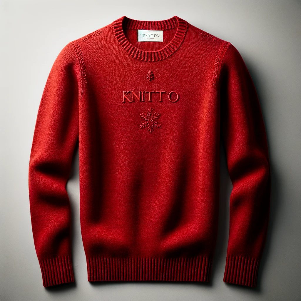 Sweater Natal Pria Polos Dengan Menggunakan Nama