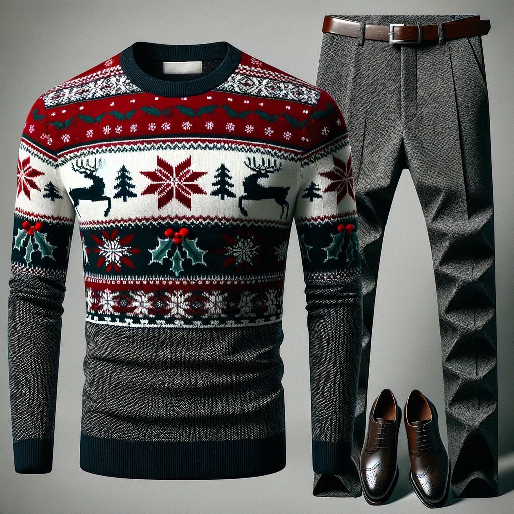 Tips Padu Padan Sweater Natal Pria