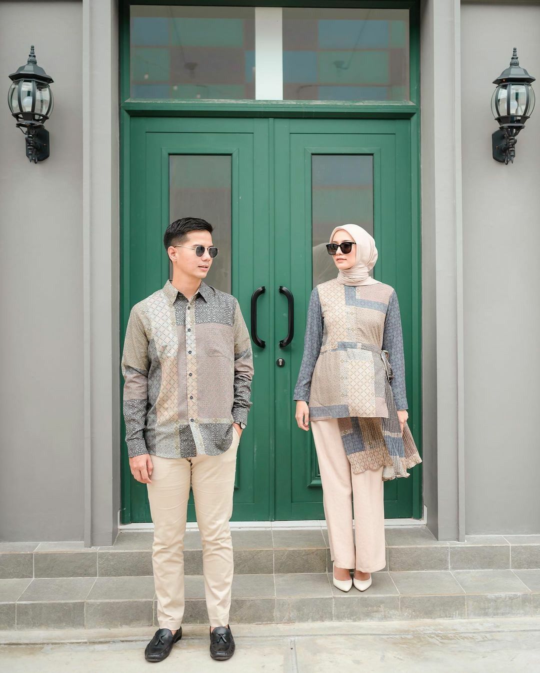 Baju Lebaran Pria - Baju Batik Motif Lengan Panjang Modern