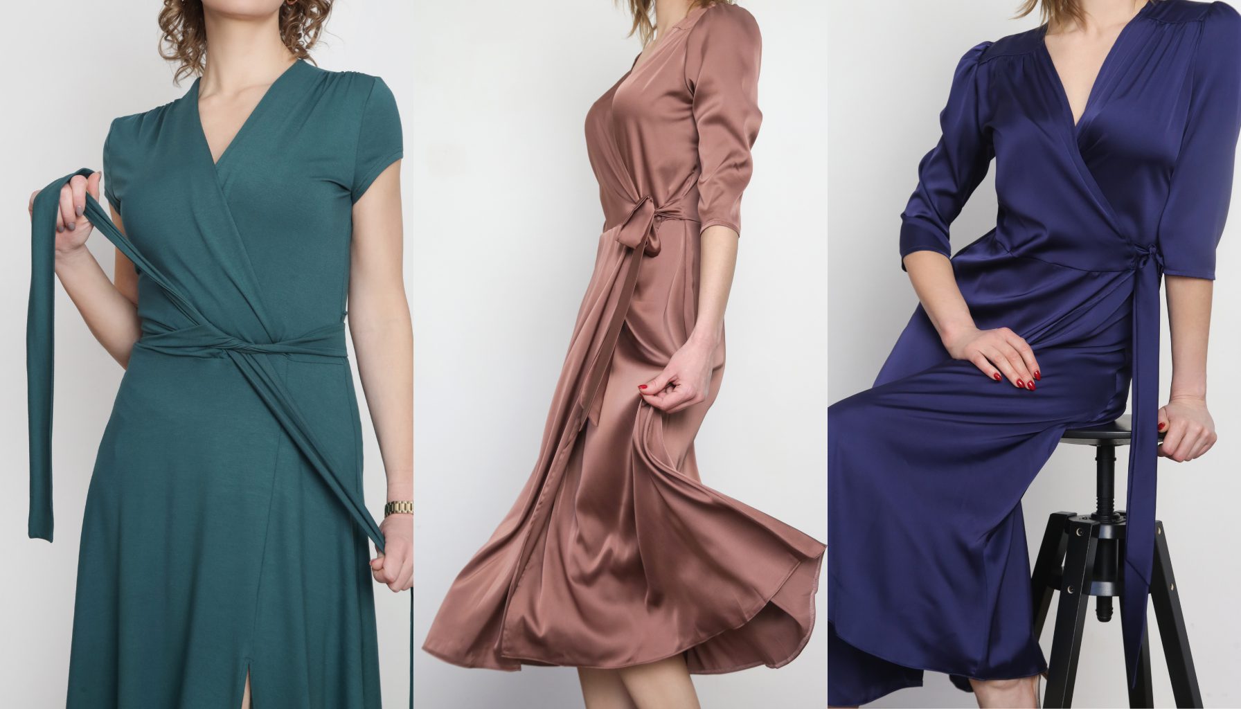 Wrap Dress yang Elegan untuk Baju Paskah Wanita
