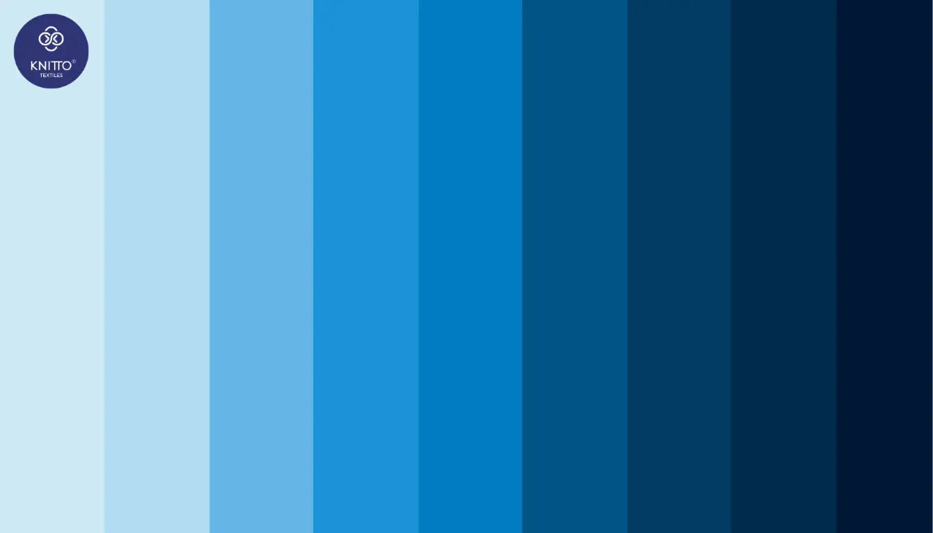 Ilustrasi Macam macam Warna Biru Ilustrasi Macam macam Warna Biru