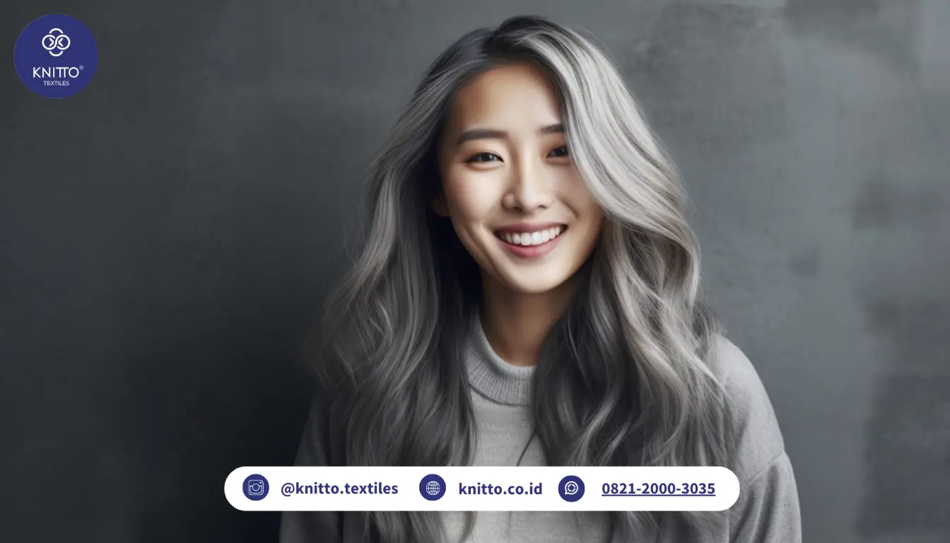 Ilustrasi Warna Rambut Ash Gray Ilustrasi Warna Rambut Ash Gray
