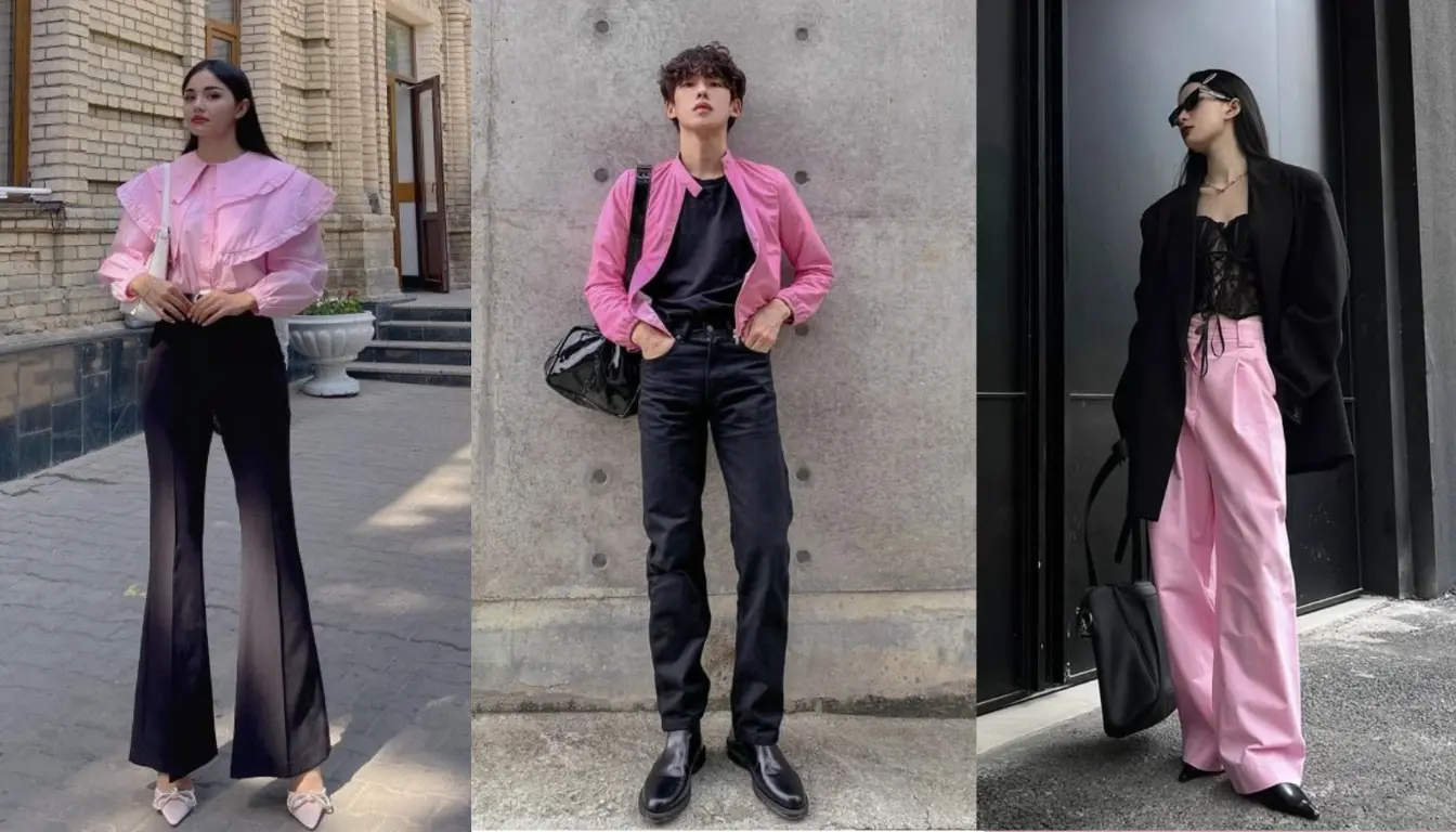 Perpaduan Warna Pink dan Hitam Perpaduan Warna Pink dan Hitam