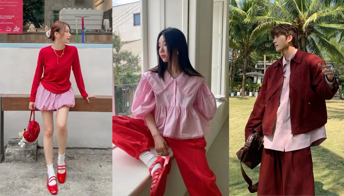 Perpaduan Warna Pink dan Merah Perpaduan Warna Pink dan Merah