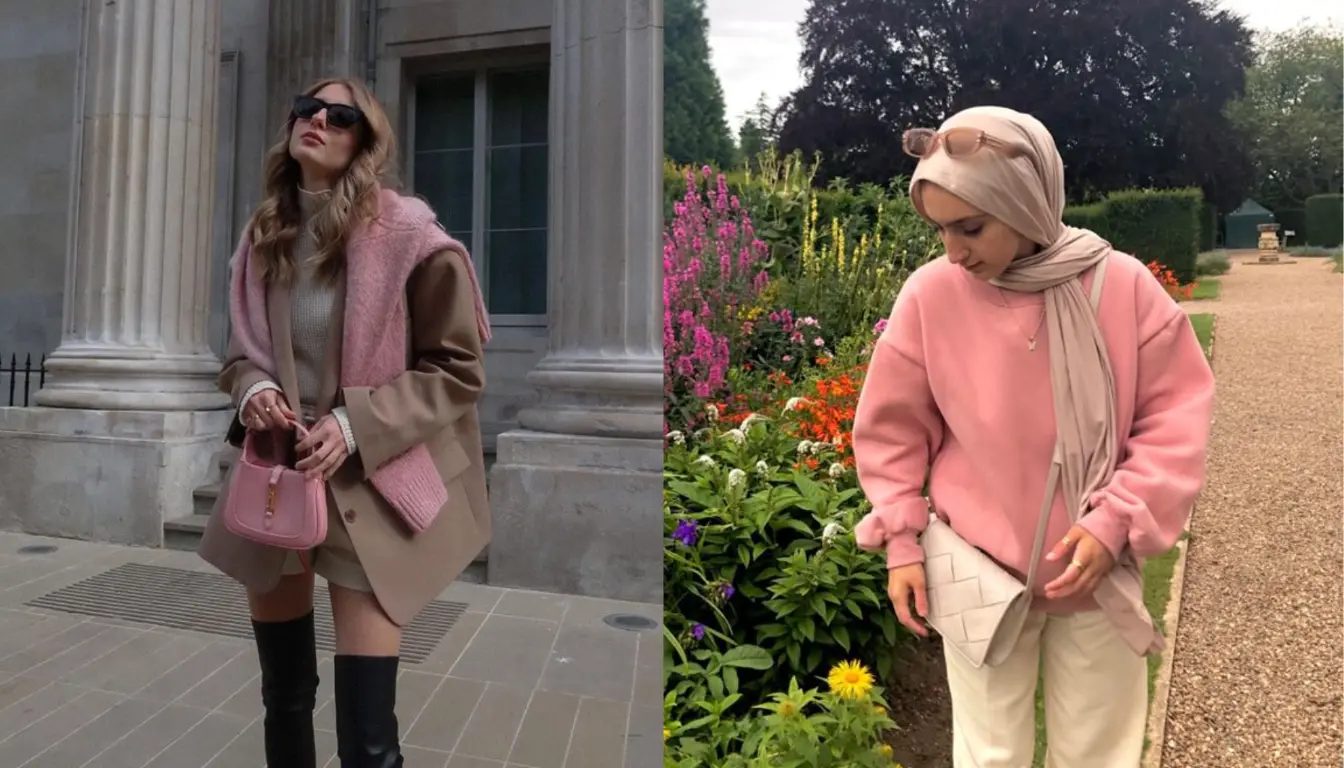 Perpaduan Warna Pink dan Mocca Perpaduan Warna Pink dan Mocca