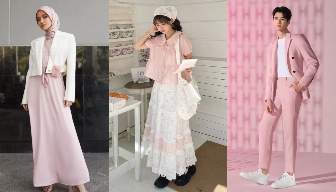 Perpaduan Warna Pink dan Putih Perpaduan Warna Pink dan Putih