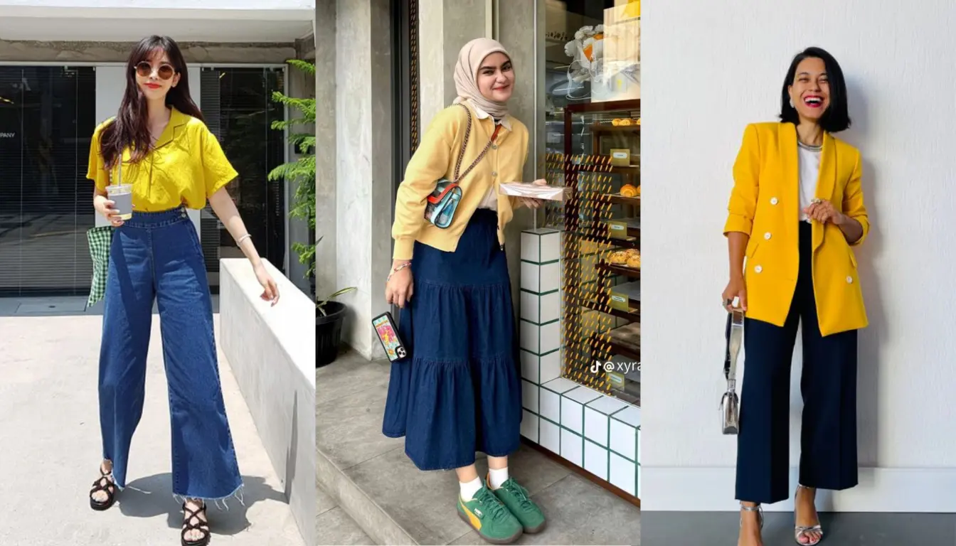 Warna Kuning Cocok dengan Warna Apa? Coba Warna Navy! Warna Kuning Cocok dengan Warna Apa? Coba Warna Navy!