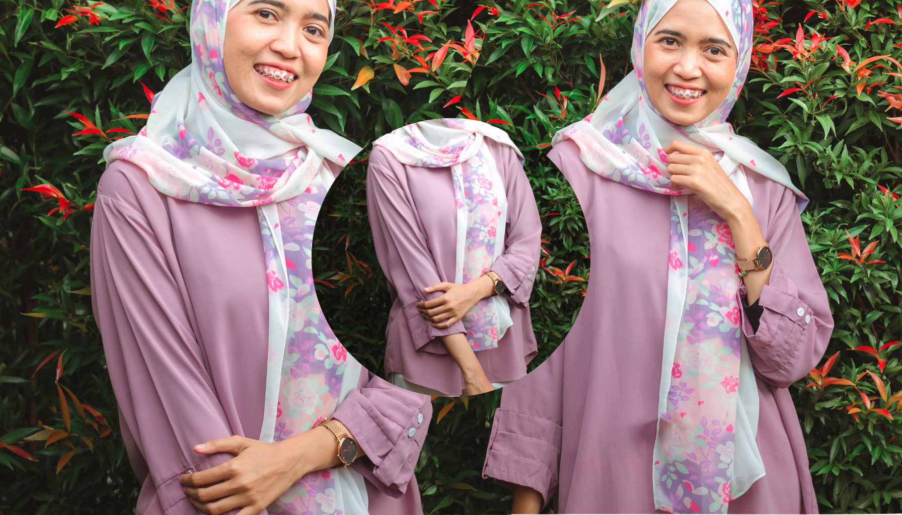 Contoh Pemakaian Outfit Dusty Lilac