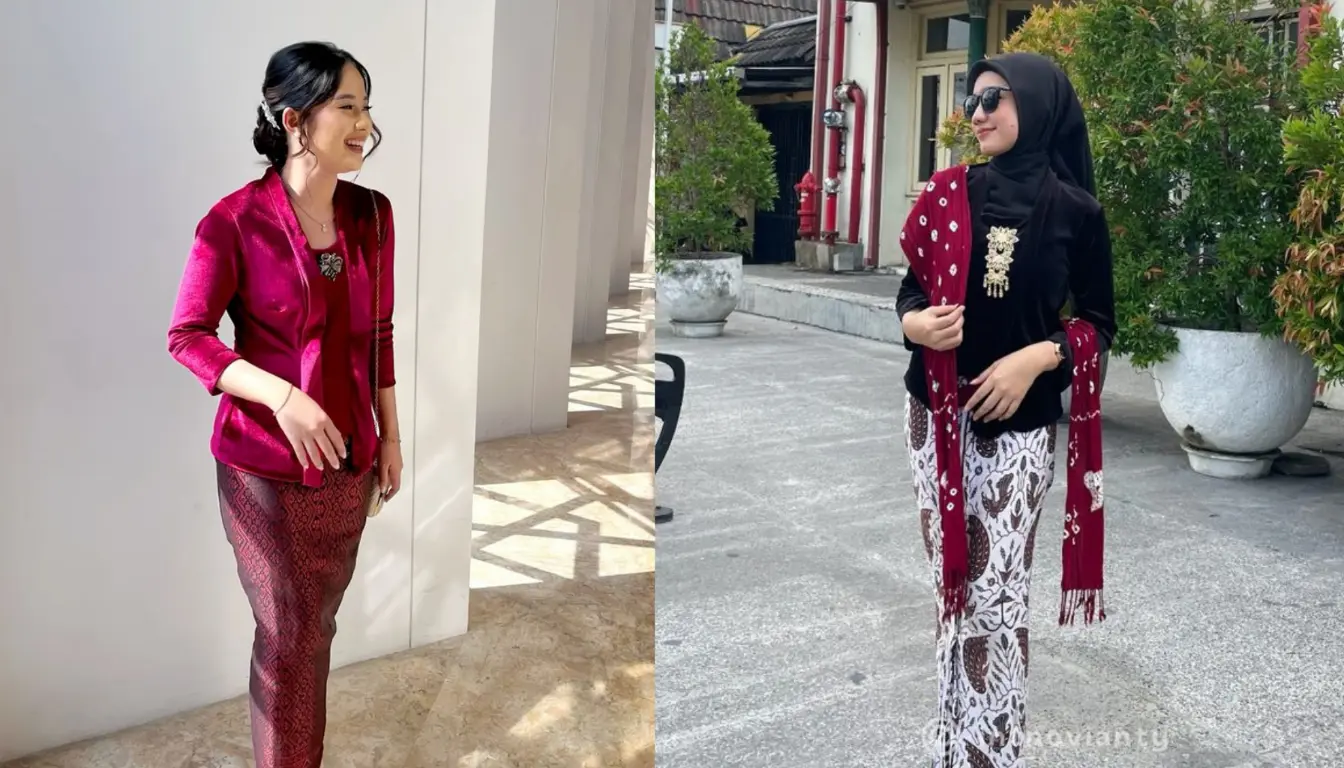 Ilustrasi Kebaya Kutu Baru Modern Ilustrasi Kebaya Kutu Baru Modern