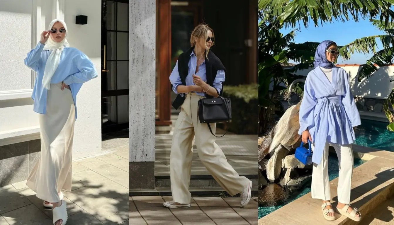 Perpaduan Warna Biru dan Ivory Perpaduan Warna Biru dan Ivory