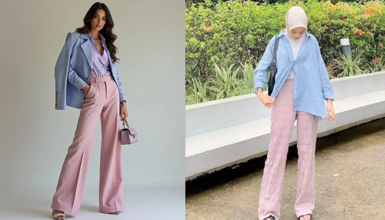 Perpaduan Warna Biru dan Pink Perpaduan Warna Biru dan Pink