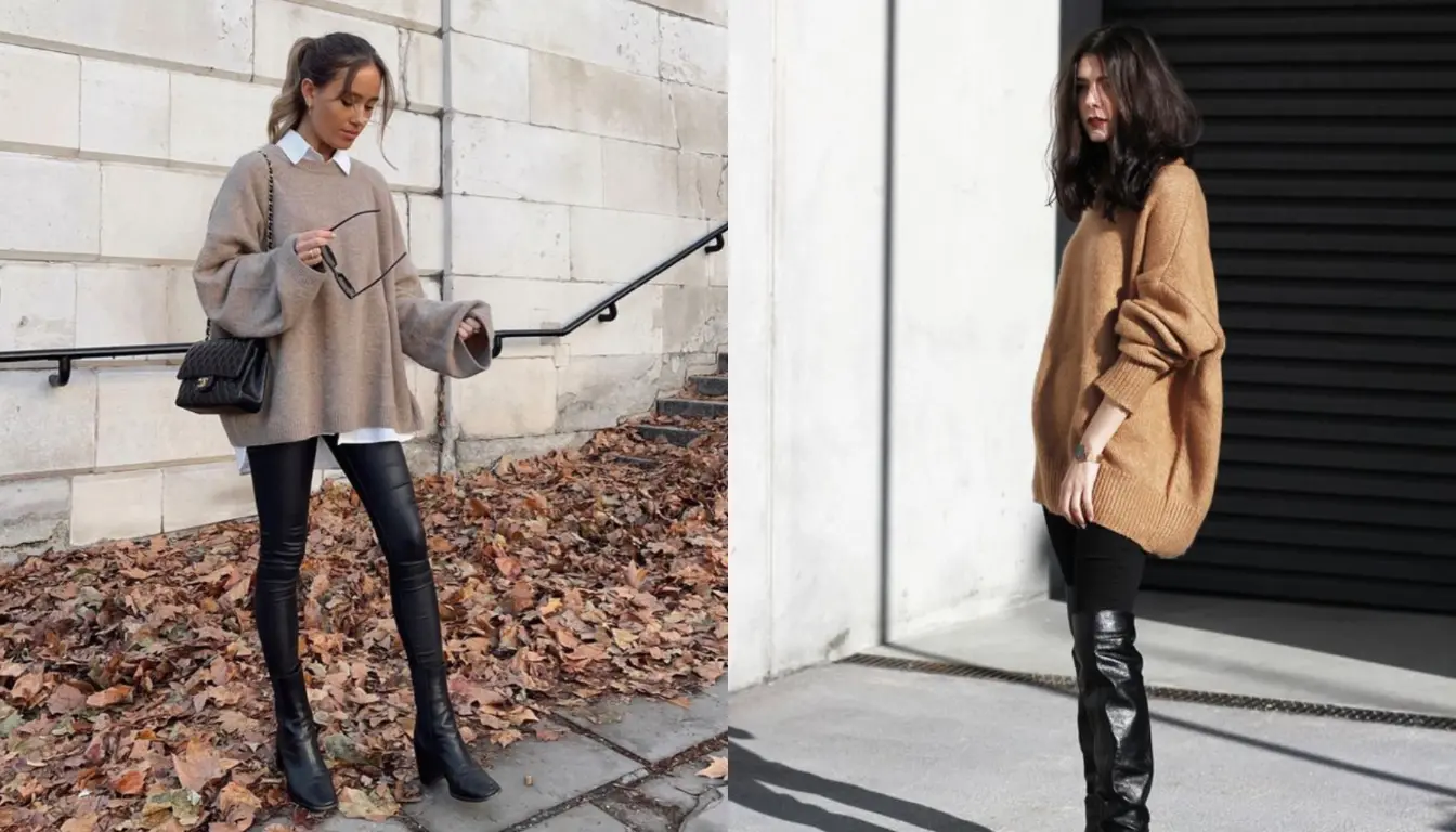 Inspirasi OOTD dengan Sweater dan Legging