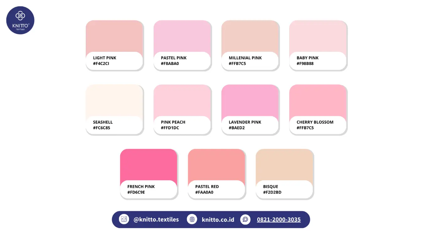 45+ Macam-macam Warna Pink dan Kodenya, Banyak Ragamnya! Macam-macam Warna Pink Muda