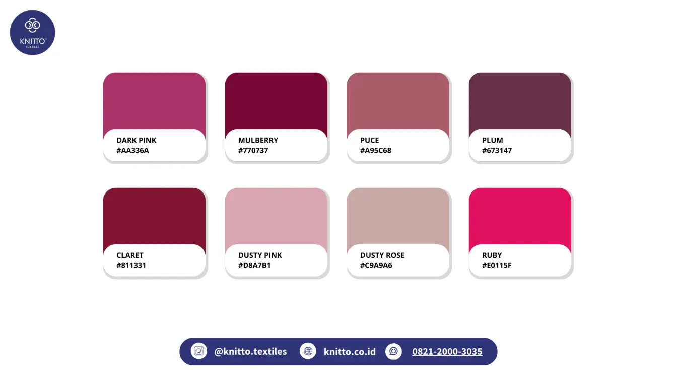 45+ Macam-macam Warna Pink dan Kodenya, Banyak Ragamnya! Macam-macam Warna Pink Tua