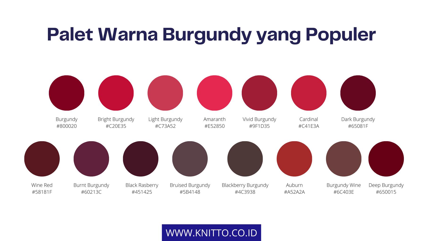 15 Shade dari Macam-Macam Warna Burgundy untuk Outfit yang Modis