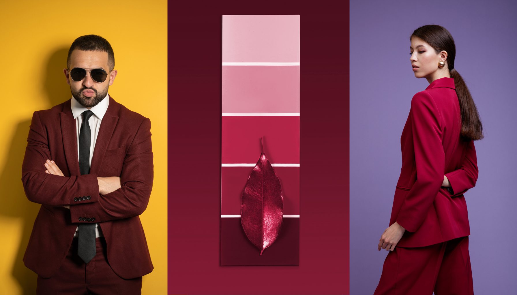 Ilustrasi Palet Warna Burgundy yang Populer dalam Fashion