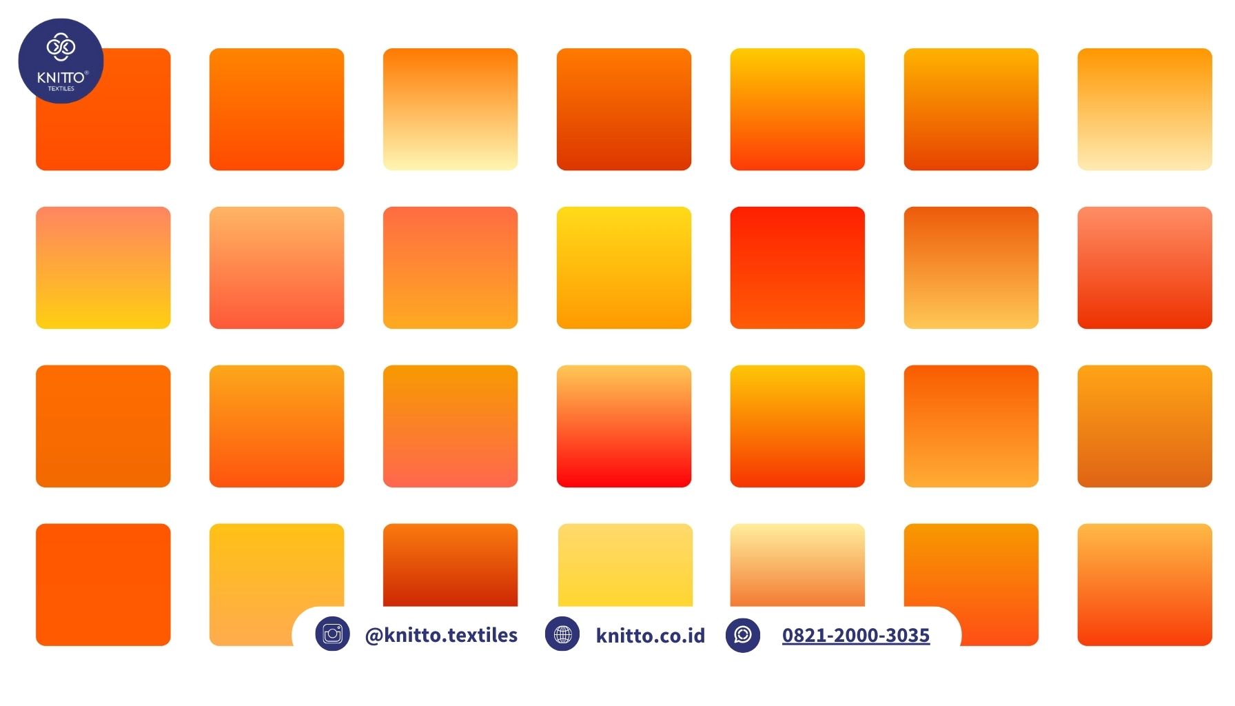 macam macam warna orange