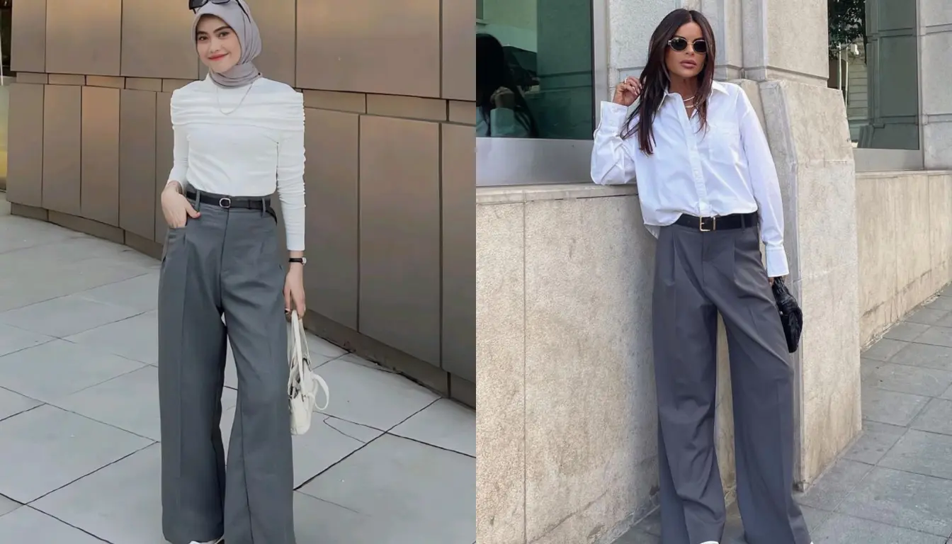 Celana Abu-Abu Cocok dengan Baju Warna Apa? Baju Warna Putih