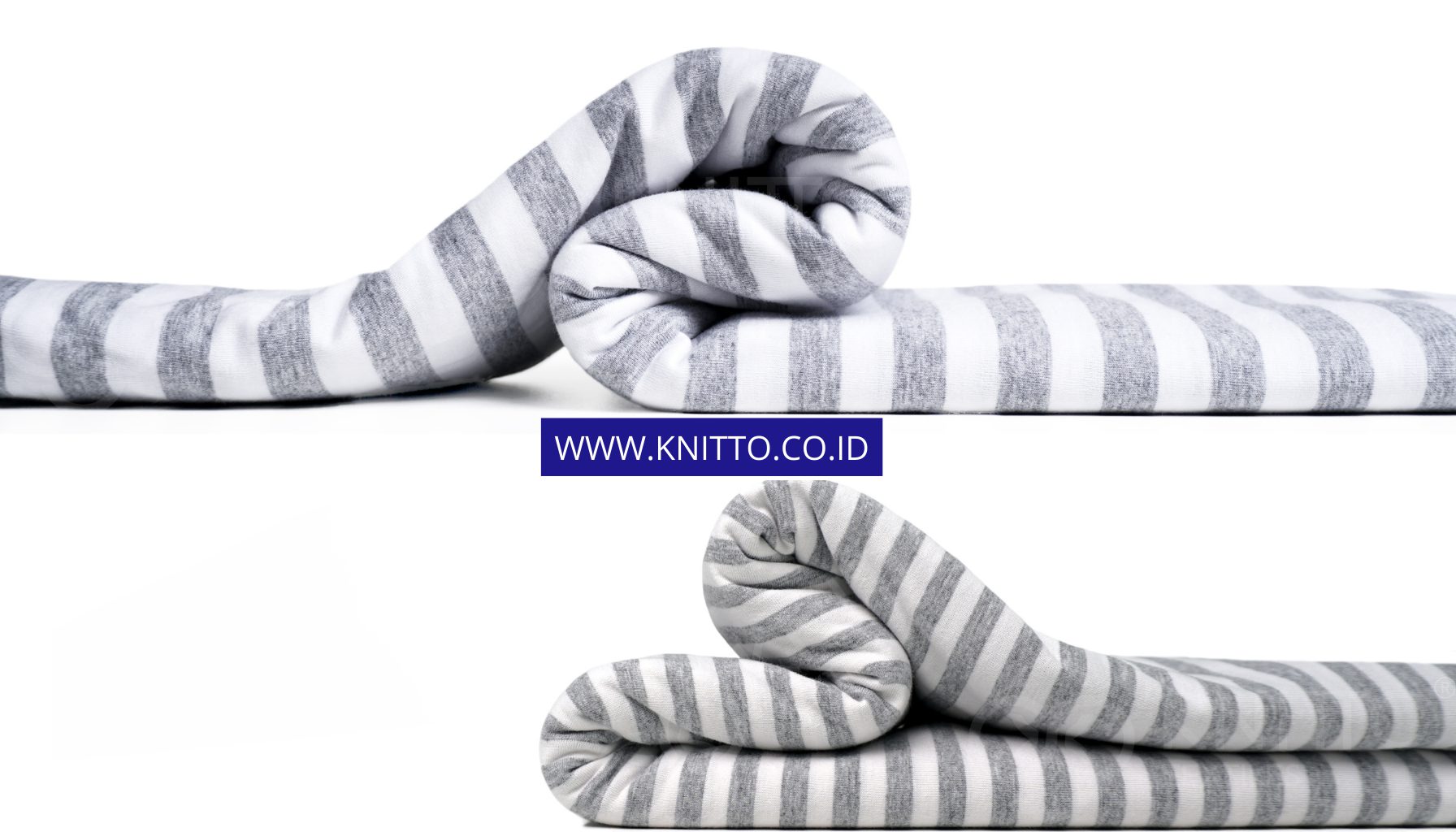 Cotton Combed Stripes dengan Warna Abu Misty