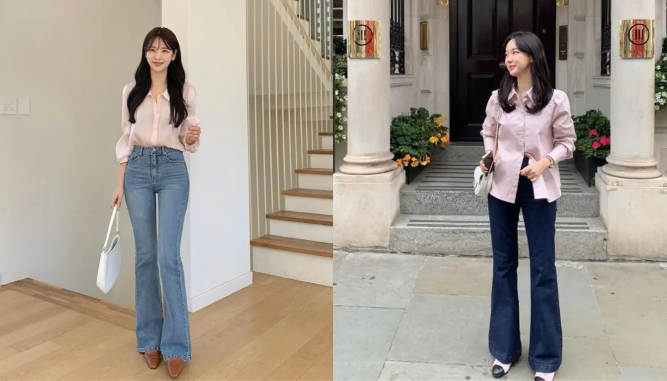Jeans Cutbray dan Kemeja