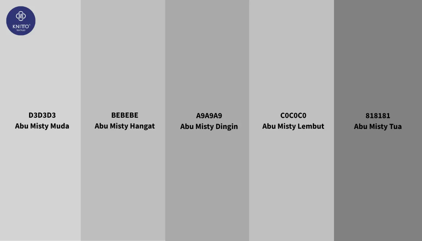 Jenis jenis Warna Abu Misty Jenis jenis Warna Abu Misty