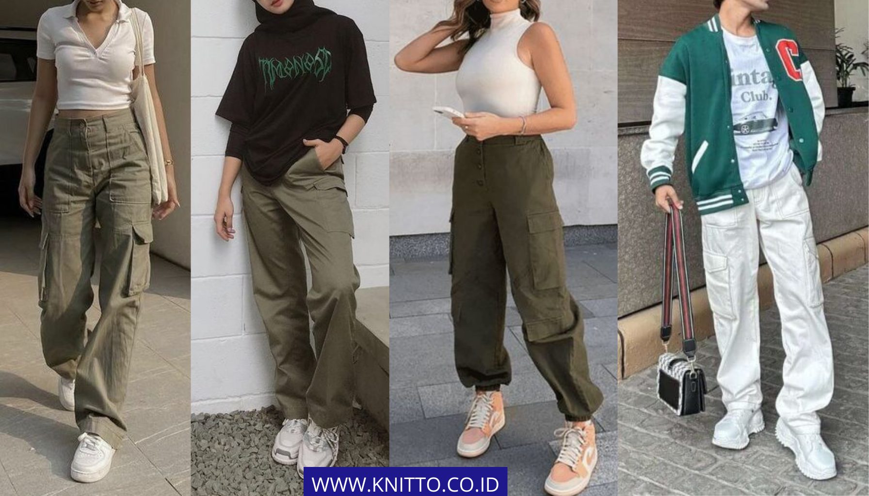 Variasi OOTD Celana Cargo yang Bisa Dicoba untuk Pria, Wanita, Hingga yang Hijab-Friendly | Sumber Gambar:  Pinterest