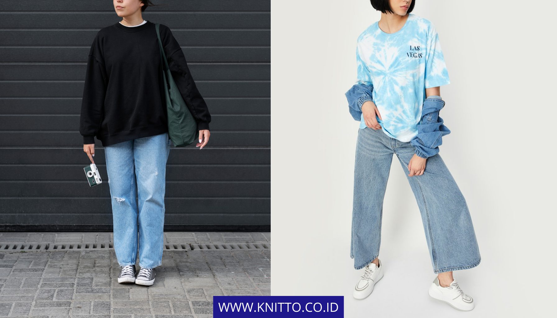 Outfit Nonton Konser Kaos Oversize dan Celana Jeans