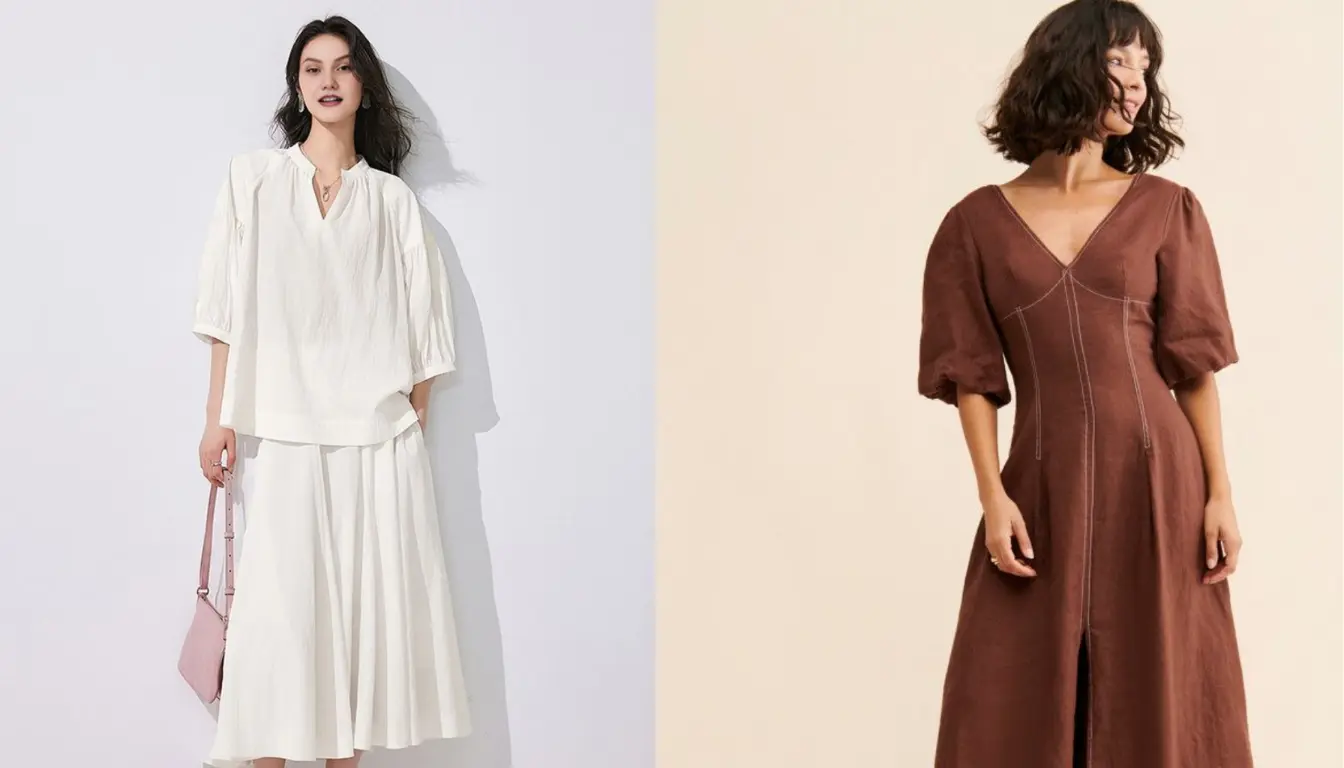 Pilihan Bahan Linen Tencel Pilihan Bahan Linen Tencel