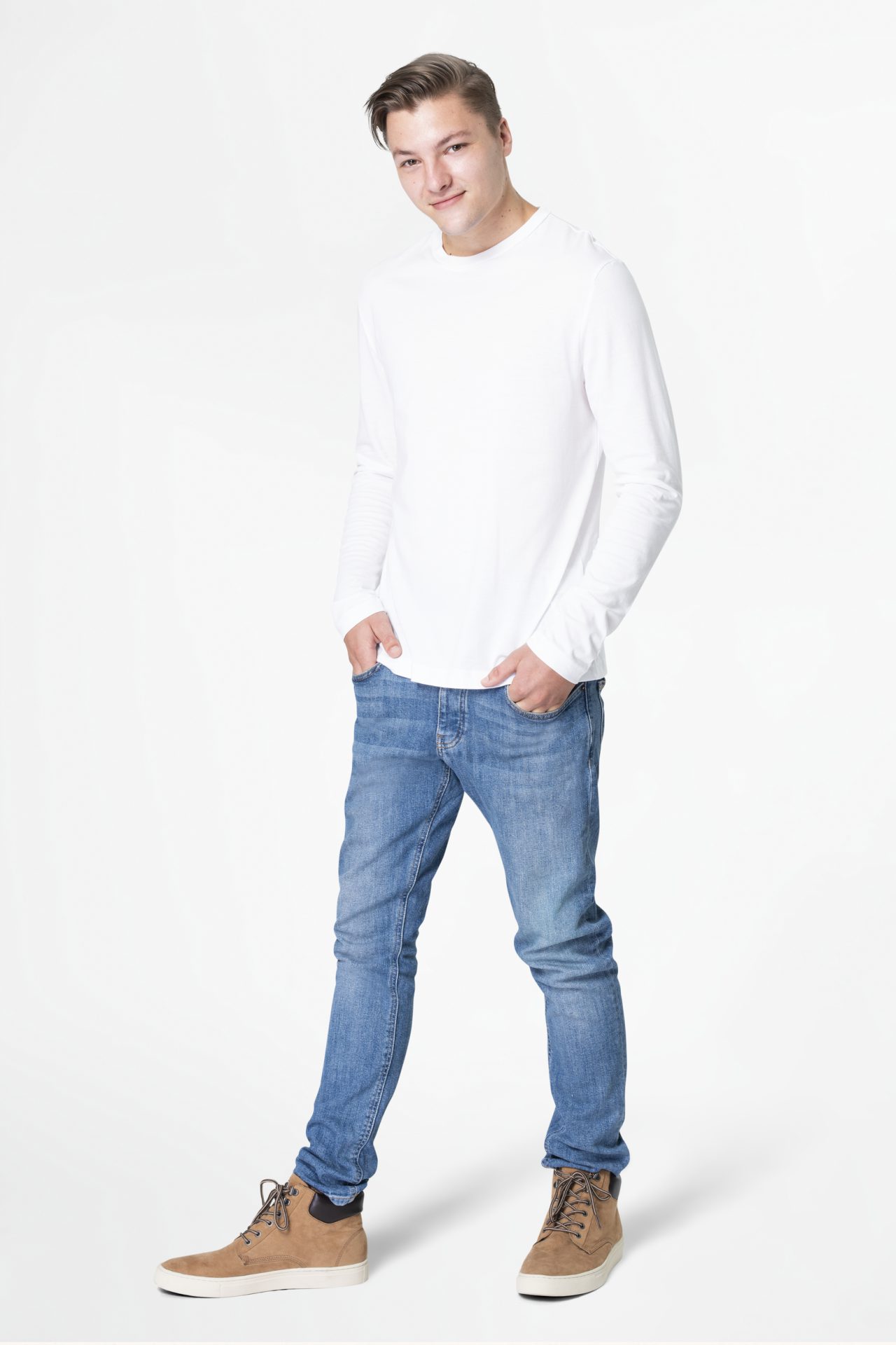 Slim Fit Jeans Celana Jeans Pria