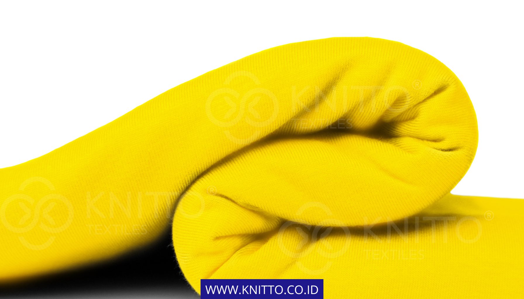 Cotton Combed Warna Kuning Lemon dari Knitto Textiles