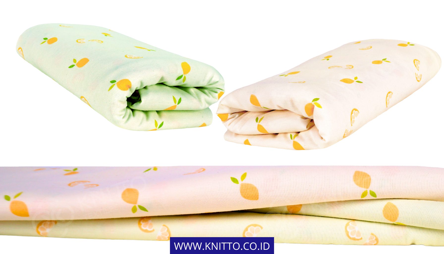 Koleksi Kain Printing Motif Lemon dari Knitto Textile