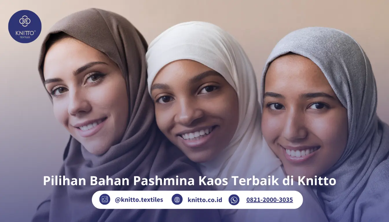 7 Warna Kerudung Pashmina Kaos Terbaik, Beli di Knitto Aja!