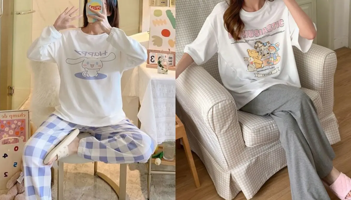 Baju Tidur Wanita Kaos Oversized