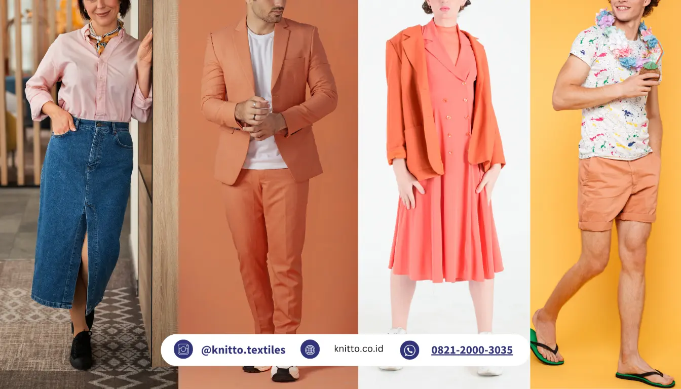 Baju Warna Peach Cocok dengan Warna Apa? Simak 7 Rekomendasi Kombinasinya!