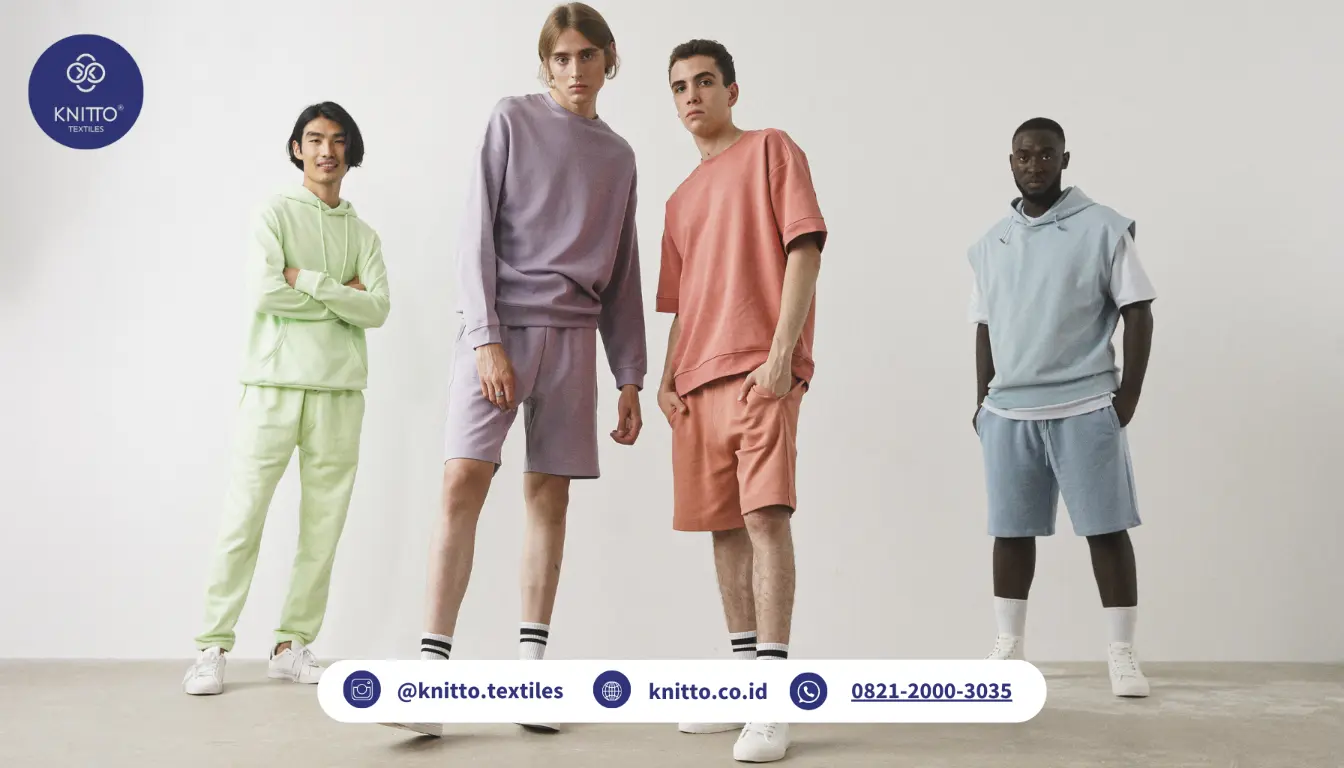 Ilustrasi Baju Warna Pastel Untuk Pria yang Keren