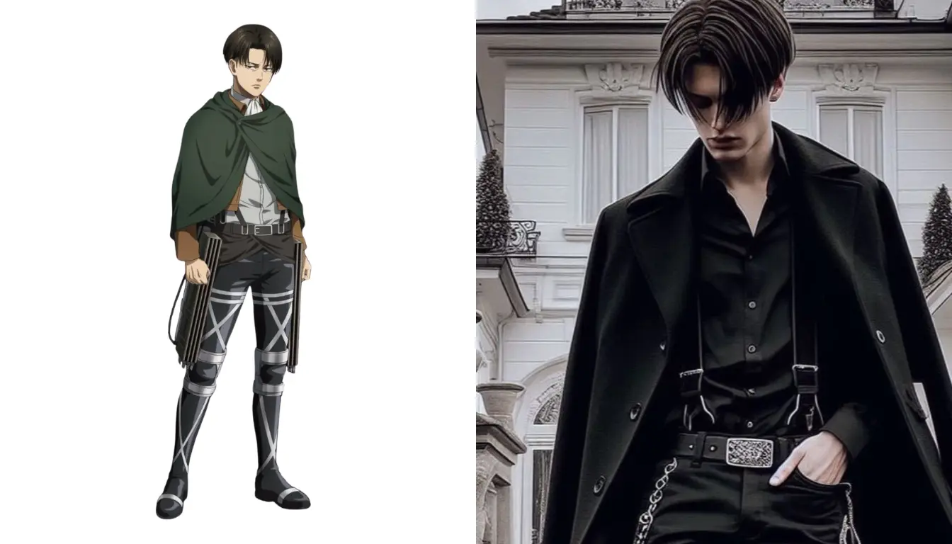 Inspirasi Kostum Halloween Pria Levi Ackerman