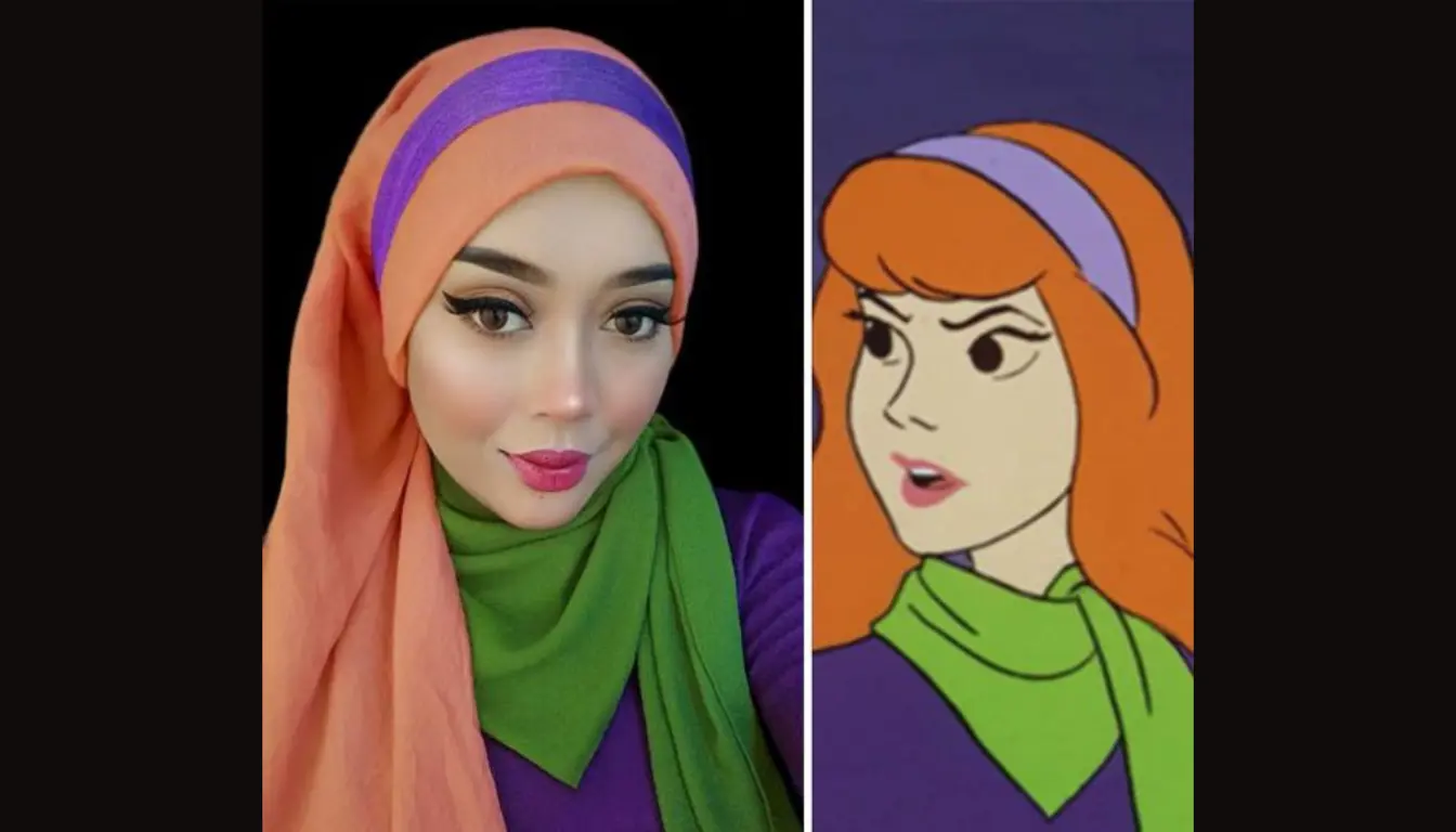 Inspirasi Kostum Halloween Wanita Daphney 'Scooby Doo'