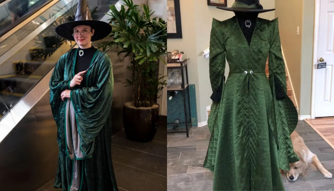 Inspirasi Kostum Halloween Wanita Prof Mcgonagall 'Harry Potter'